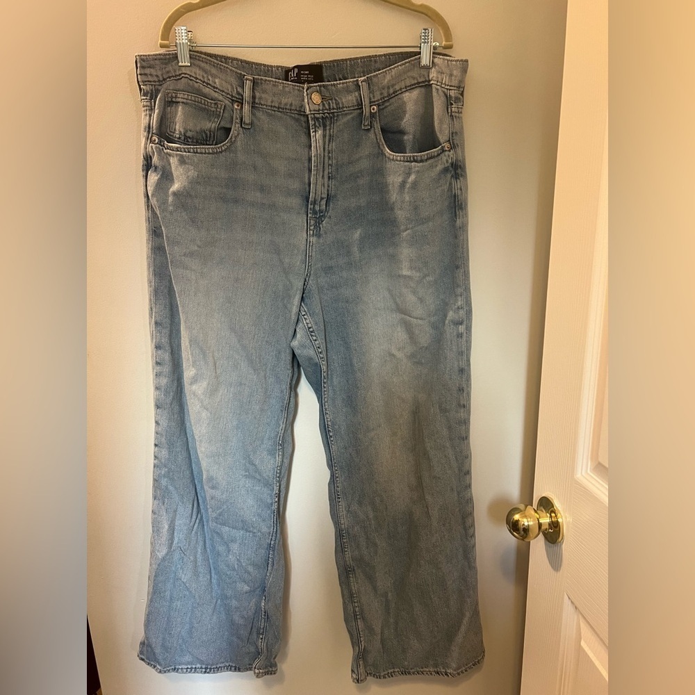 GAP Denim Jeans High Rise Wide Leg 18/34R